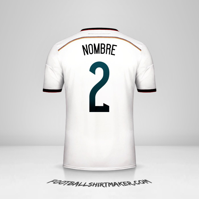 Camiseta Alemania 2014 -  nombre - 2