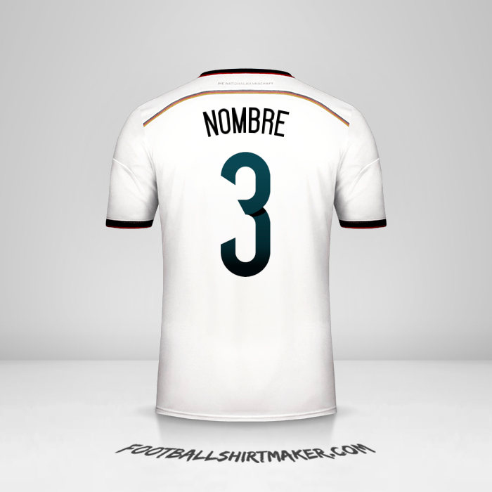 Jersey Alemania 2014 -  nombre - 3