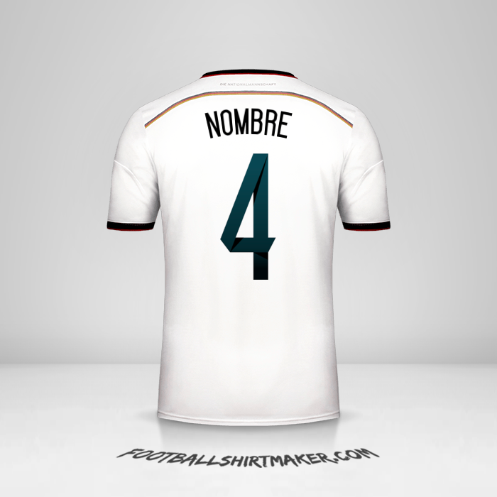 Jersey Alemania 2014 -  nombre - 4
