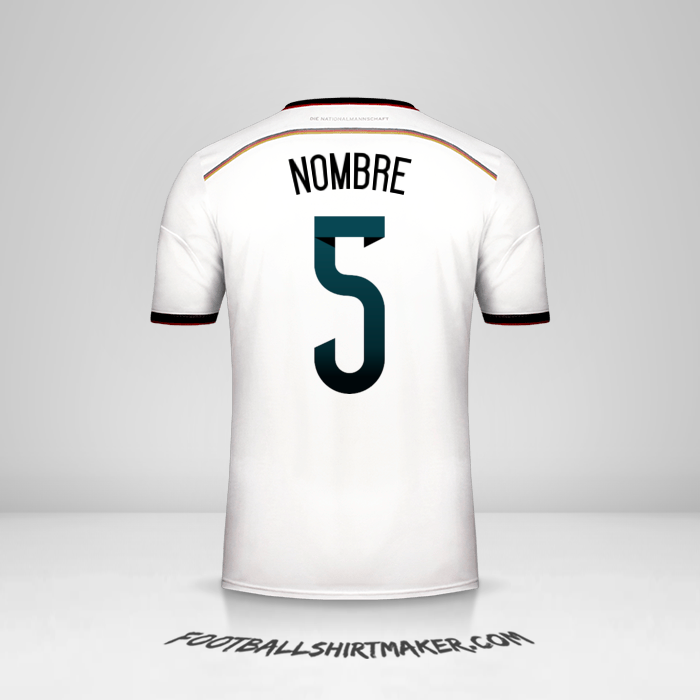 Jersey Alemania 2014 -  nombre - 5