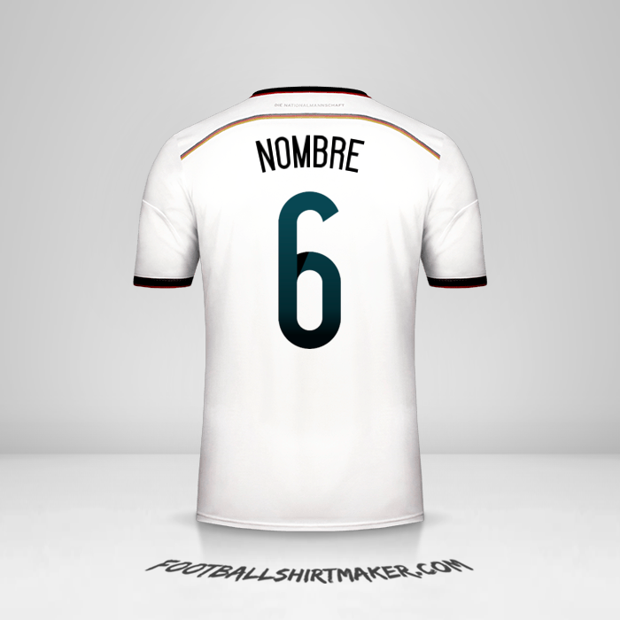 Jersey Alemania 2014 -  nombre - 6