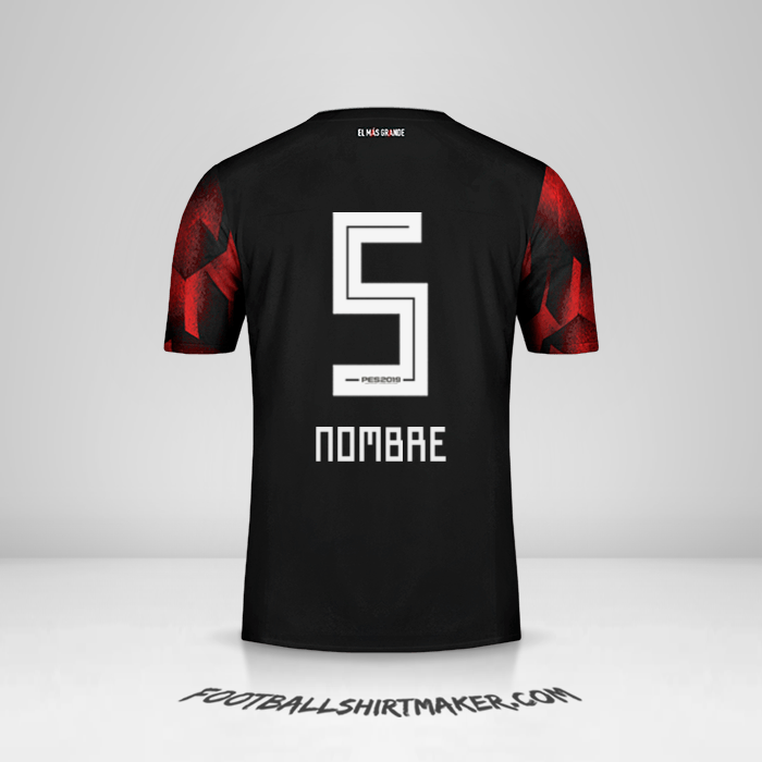Jersey River Plate 2019 Tercera -  nombre - 5
