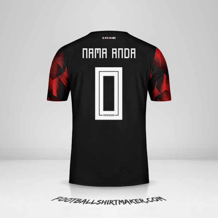 Jersey River Plate Copas 2019 III -  nama anda - 0