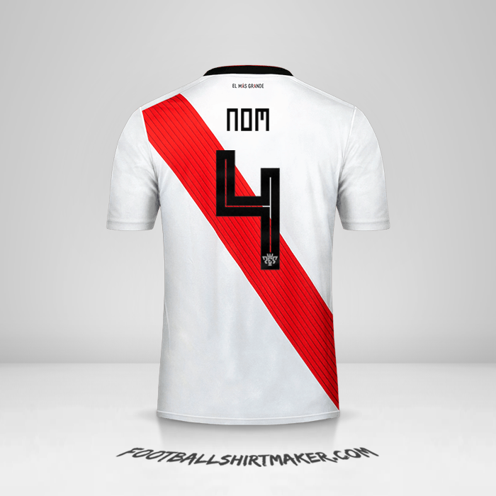 Maillot River Plate Coupes 2019 -  nom - 4