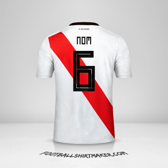Maillot River Plate Coupes 2019 -  nom - 6