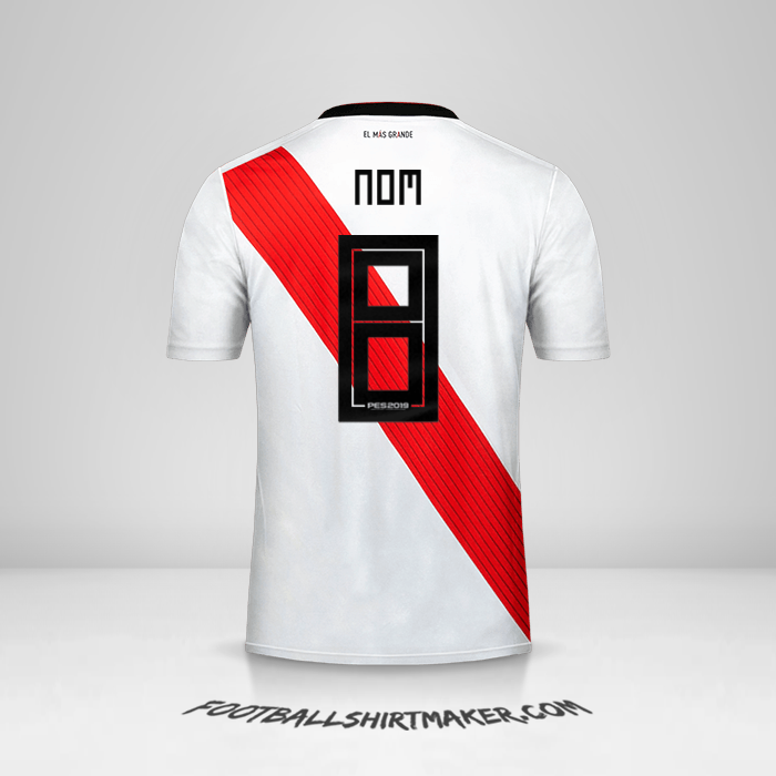 Maillot River Plate Coupes 2019 -  nom - 8