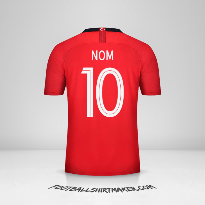 Maillot Turquie 2018/19 -  nom - 10