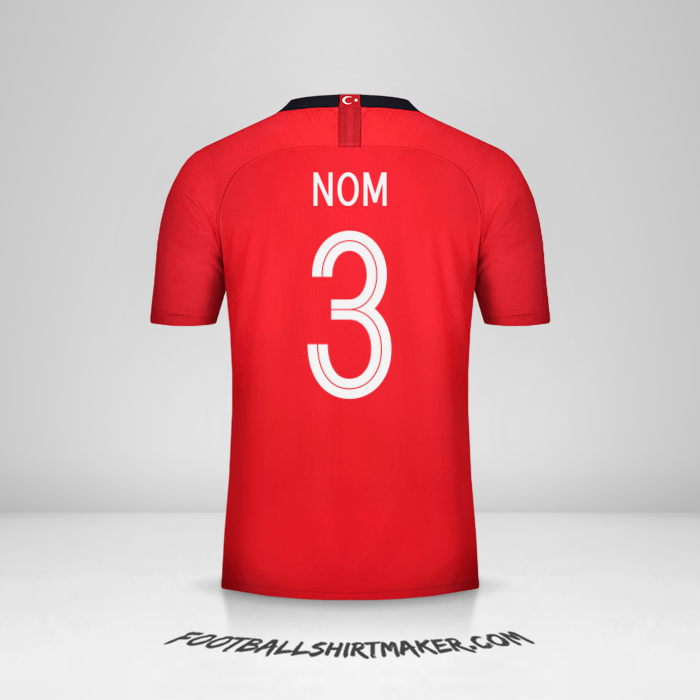 Maillot Turquie 2018/19 -  nom - 3