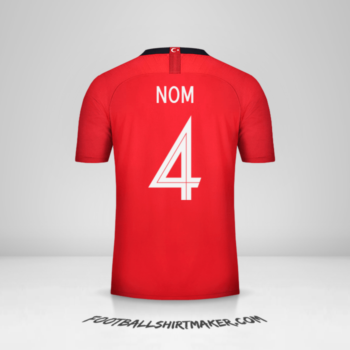 Maillot Turquie 2018/19 -  nom - 4