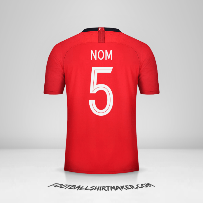 Maillot Turquie 2018/19 -  nom - 5