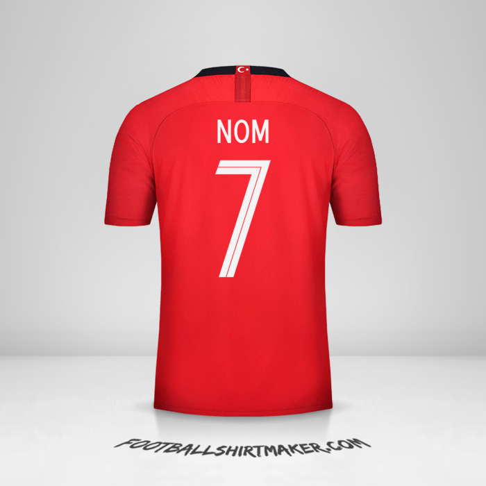 Maillot Turquie 2018/19 -  nom - 7