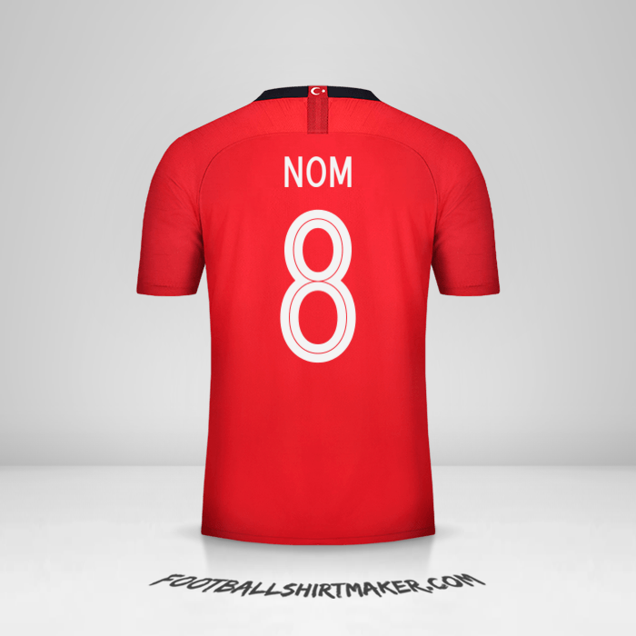 Maillot Turquie 2018/19 -  nom - 8