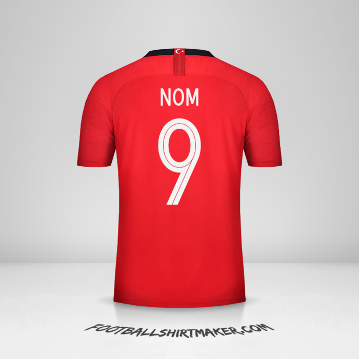 Maillot Turquie 2018/19 -  nom - 9