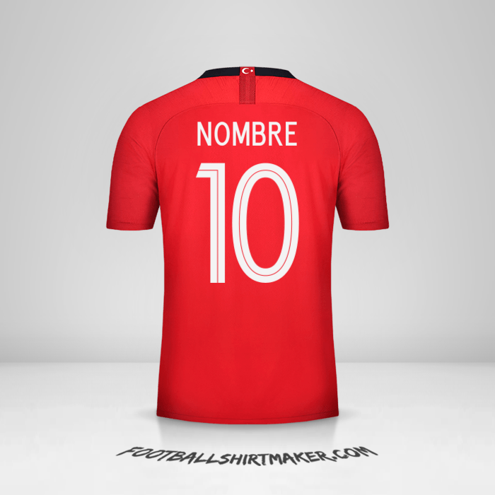Jersey Turquia 2018/19 -  nombre - 10