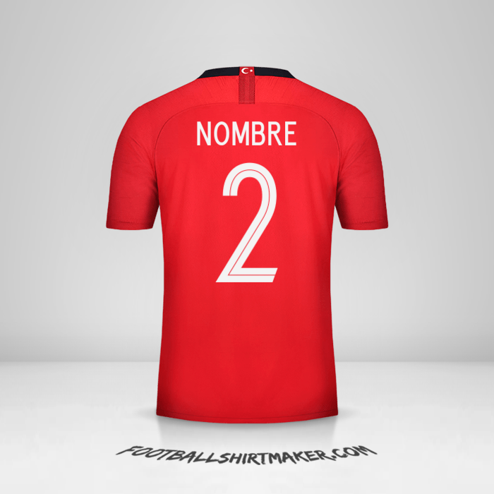 Camiseta Turquia 2018/19 -  nombre - 2