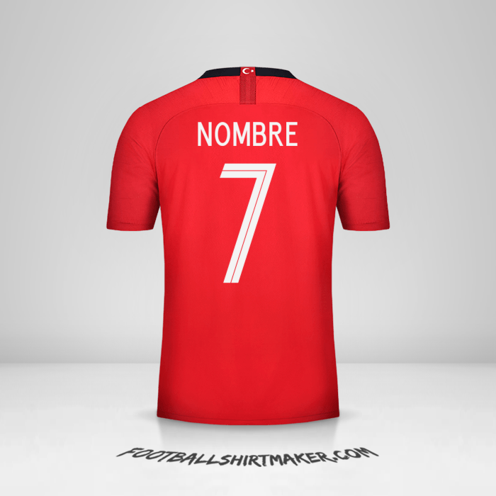 Jersey Turquia 2018/19 -  nombre - 7