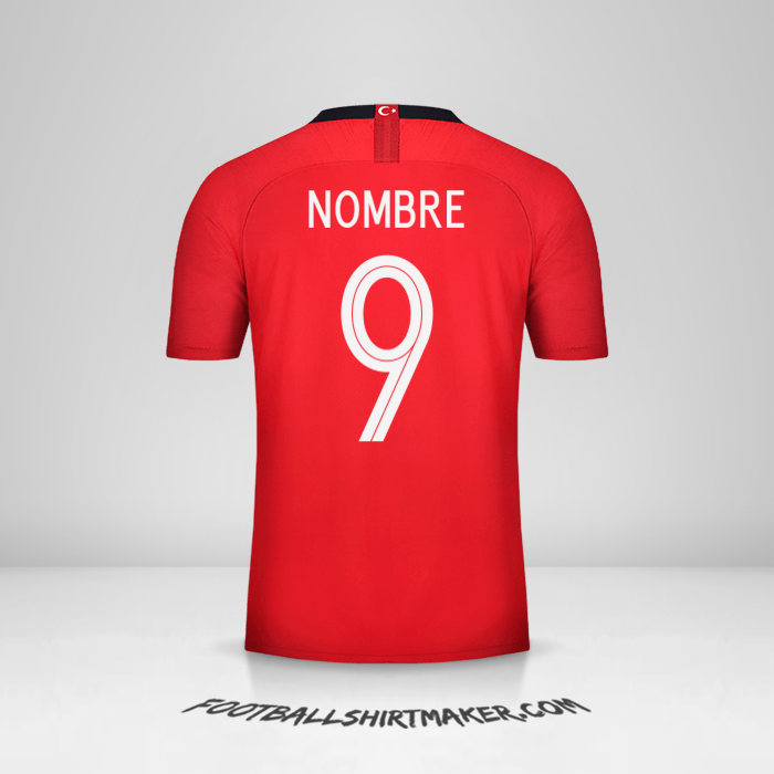 Jersey Turquia 2018/19 -  nombre - 9
