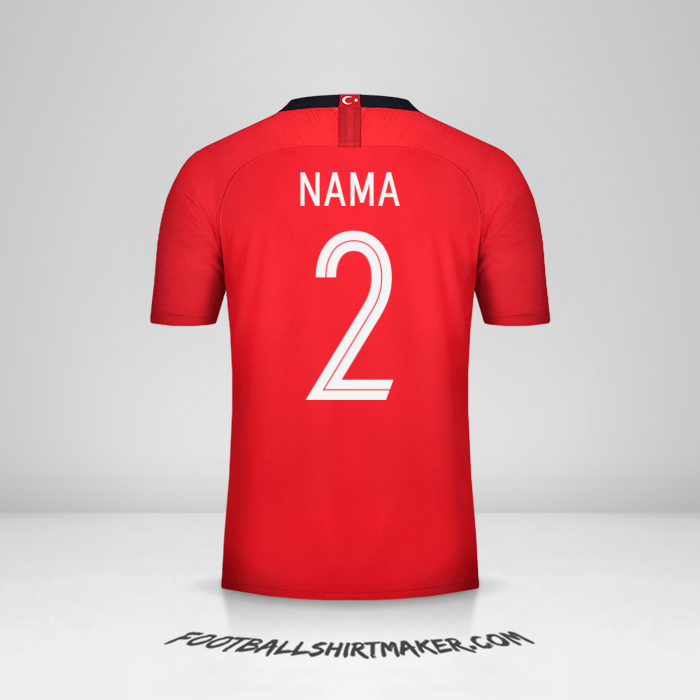Jersey Turki 2018/19 -  nama - 2