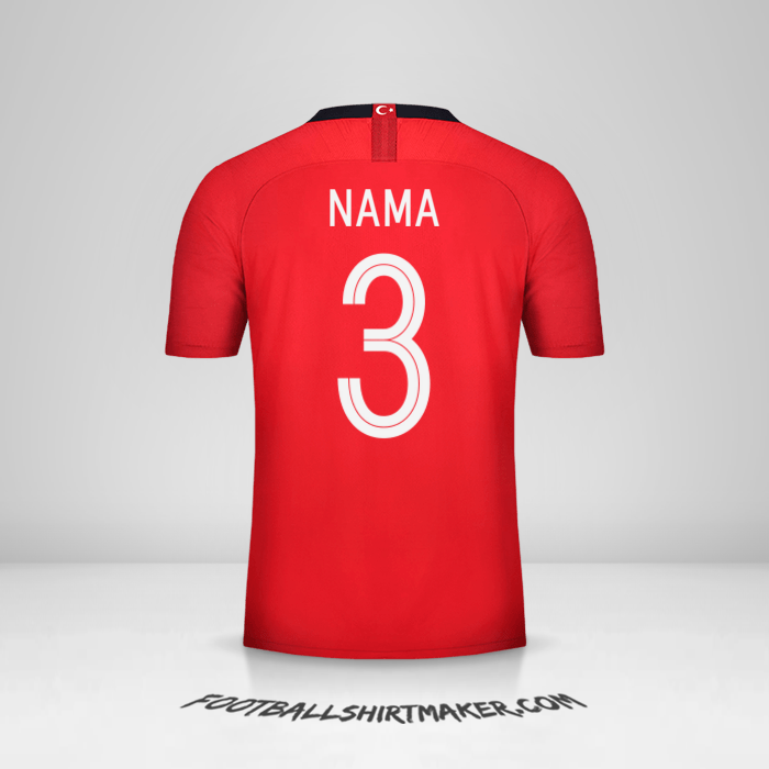 Jersey Turki 2018/19 -  nama - 3