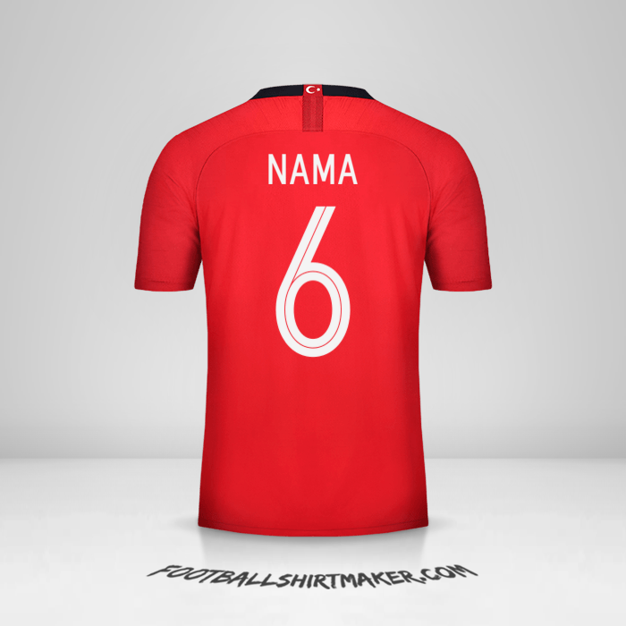 Jersey Turki 2018/19 -  nama - 6