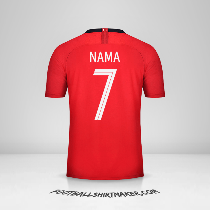 Jersey Turki 2018/19 -  nama - 7