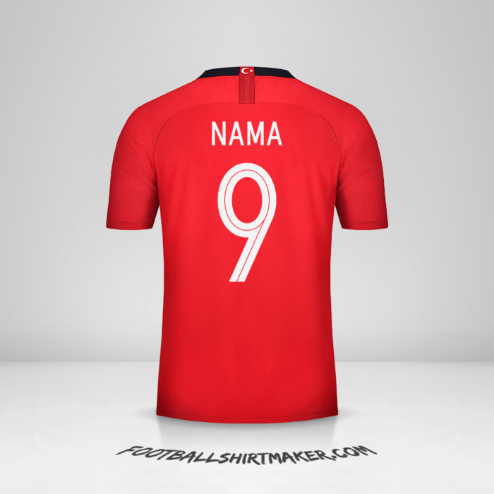 Jersey Turki 2018/19 -  nama - 9