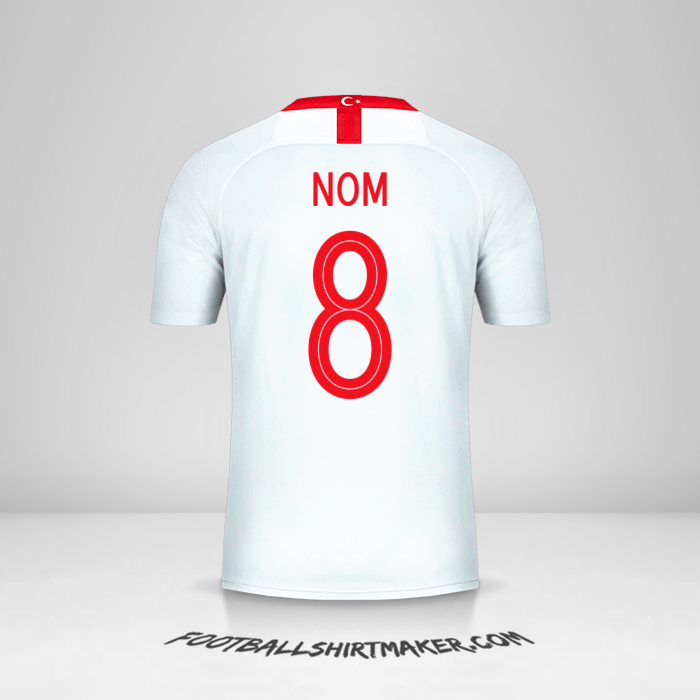 Maillot Turquie 2018/19 Extérieur -  nom - 8