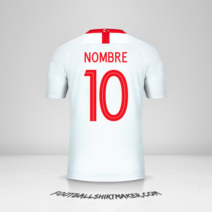 Jersey Turquia 2018/19 Visita -  nombre - 10