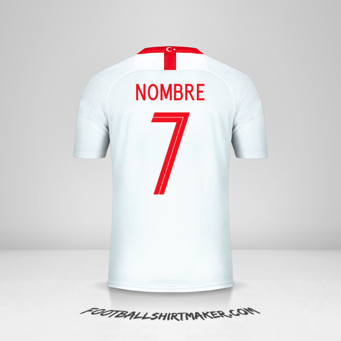 Camiseta Turquia 2018/19 Visita -  nombre - 7