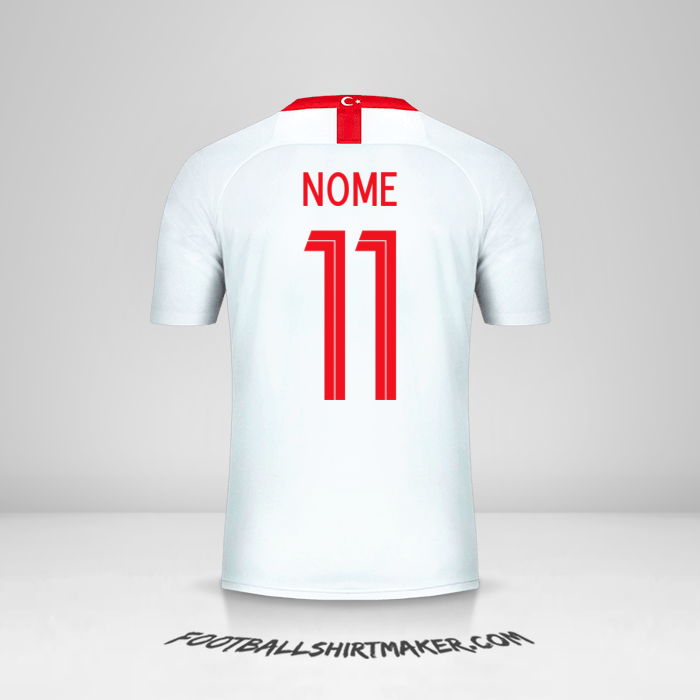 Maglia Turchia 2018/19 Seconda -  nome - 11