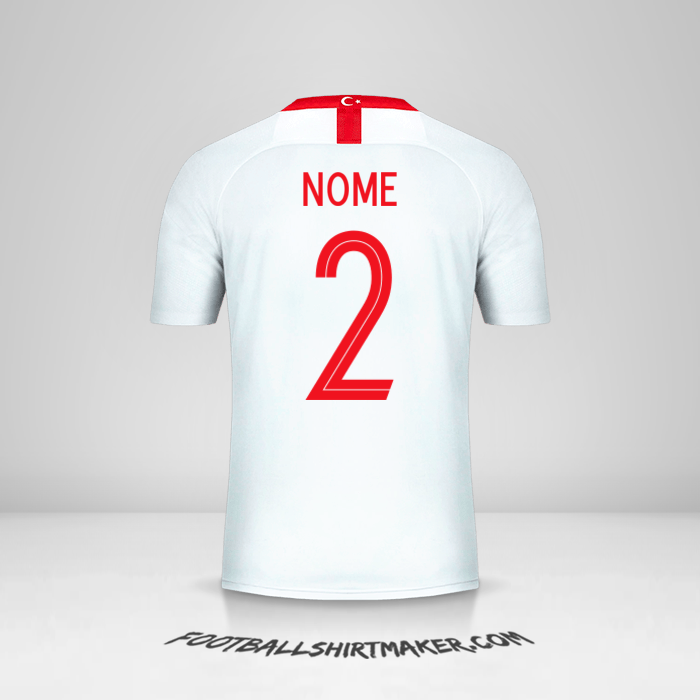 Maglia Turchia 2018/19 Seconda -  nome - 2
