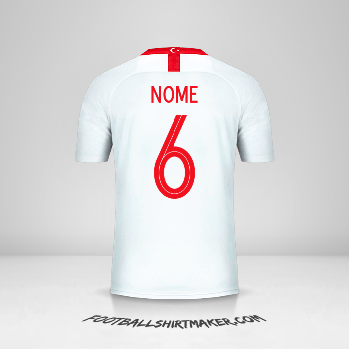 Maglia Turchia 2018/19 Seconda -  nome - 6