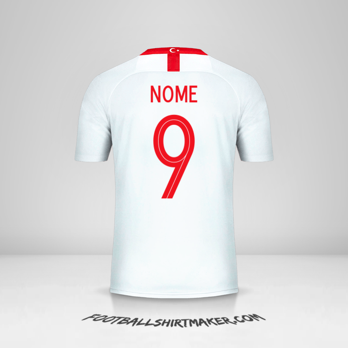 Maglia Turchia 2018/19 Seconda -  nome - 9