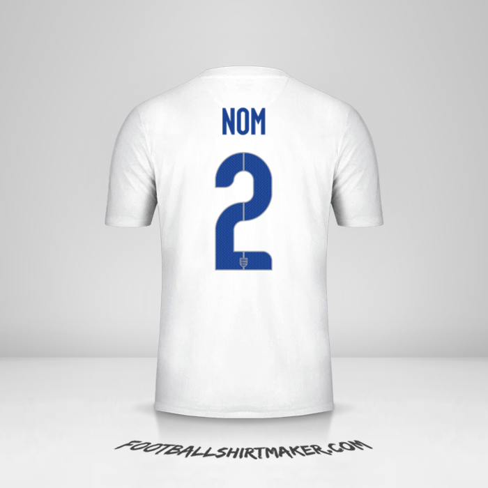 Maillot Angleterre 2014/15 -  nom - 2