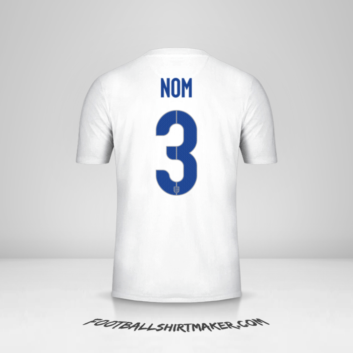 Maillot Angleterre 2014/15 -  nom - 3