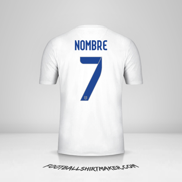 Camiseta Inglaterra 2014/15 -  nombre - 7