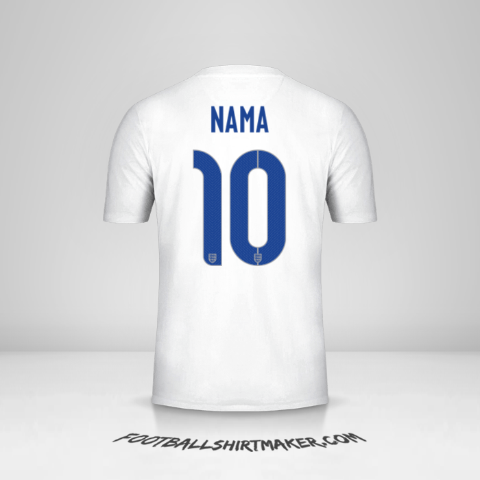 Jersey Inggris 2014/15 -  nama - 10