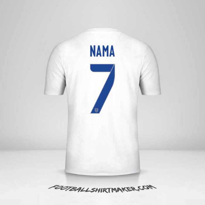 Jersey Inggris 2014/15 -  nama - 7