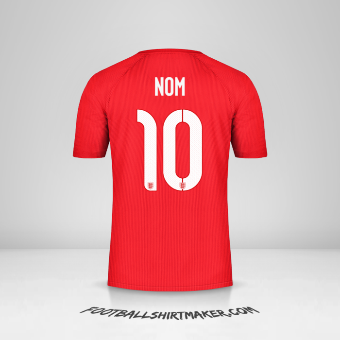 Maillot Angleterre 2014/15 Extérieur -  nom - 10