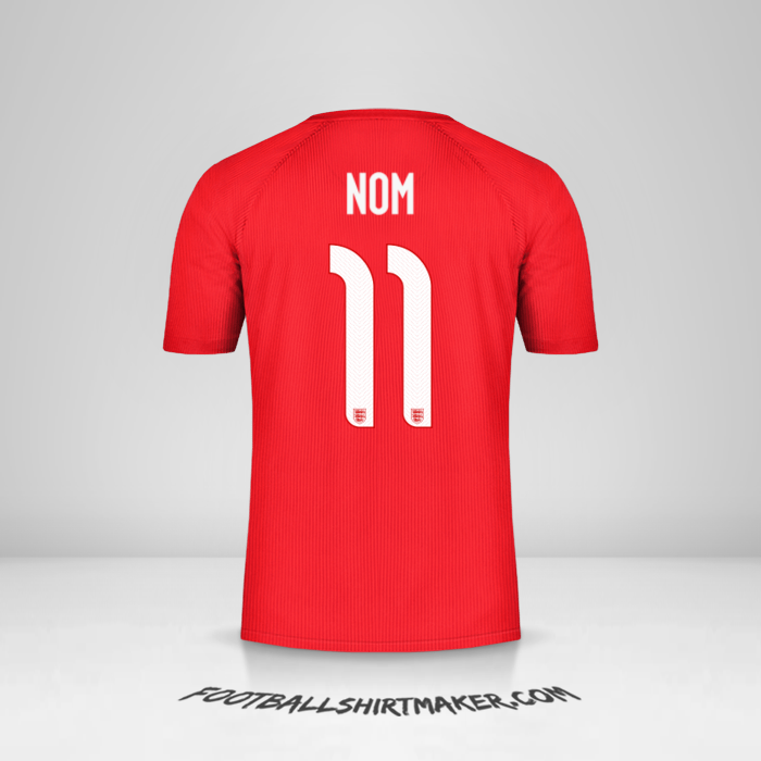 Maillot Angleterre 2014/15 Extérieur -  nom - 11