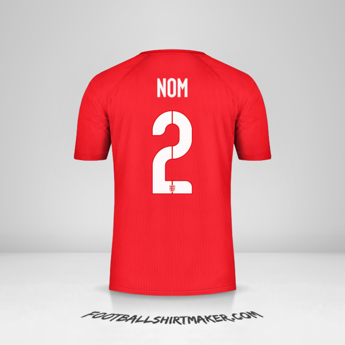 Maillot Angleterre 2014/15 Extérieur -  nom - 2