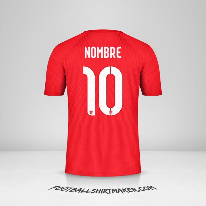 Jersey Inglaterra 2014/15 Visita -  nombre - 10