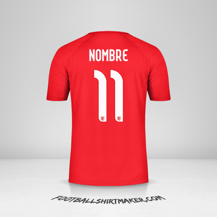 Jersey Inglaterra 2014/15 Visita -  nombre - 11