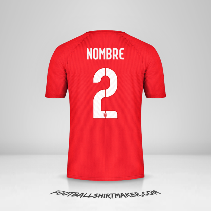 Camiseta Inglaterra 2014/15 Visita -  nombre - 2