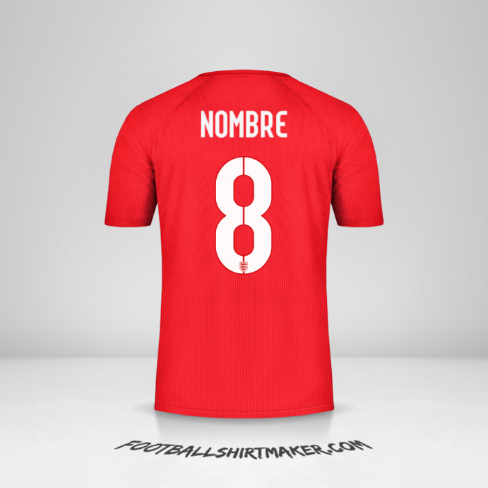Camiseta Inglaterra 2014/15 Visita -  nombre - 8
