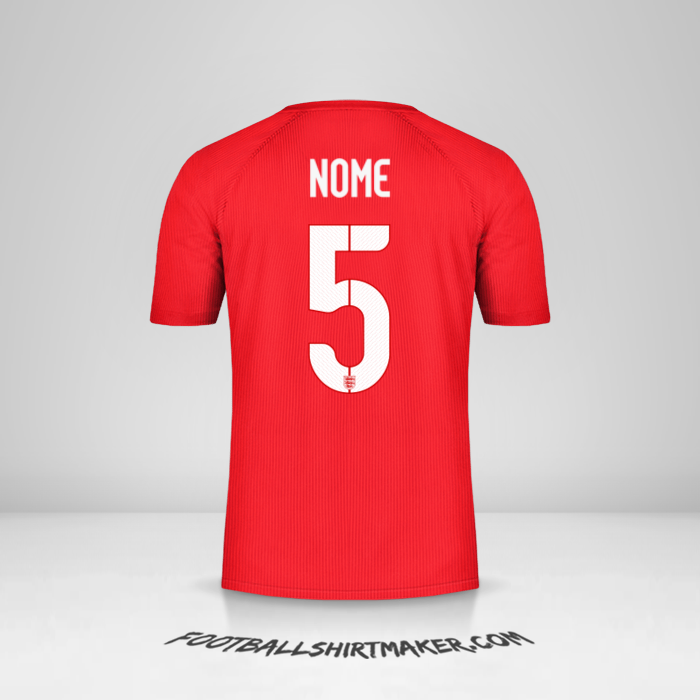 Maglia Inghilterra 2014/15 Seconda -  nome - 5