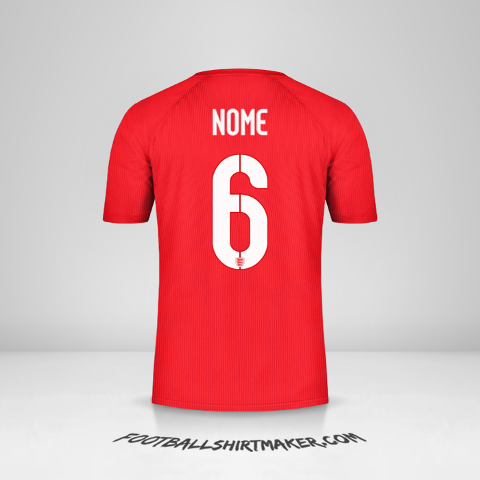 Maglia Inghilterra 2014/15 Seconda -  nome - 6