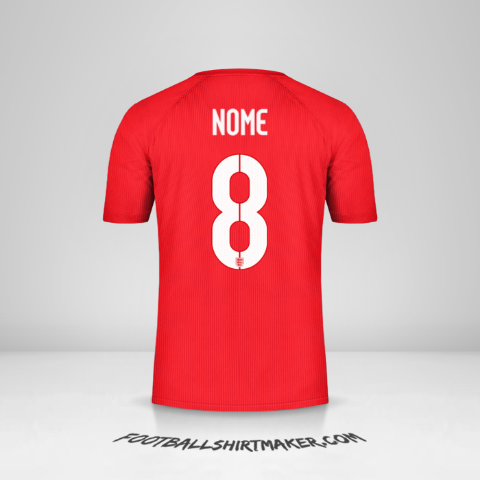 Maglia Inghilterra 2014/15 Seconda -  nome - 8