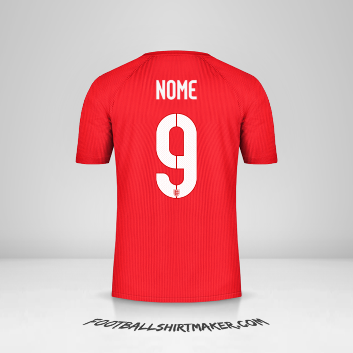 Camisola Inglaterra 2014/15 Alternativa -  nome - 9