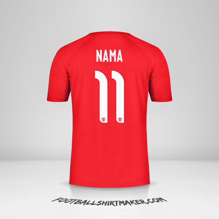 Jersey Inggris 2014/15 Alternatif -  nama - 11